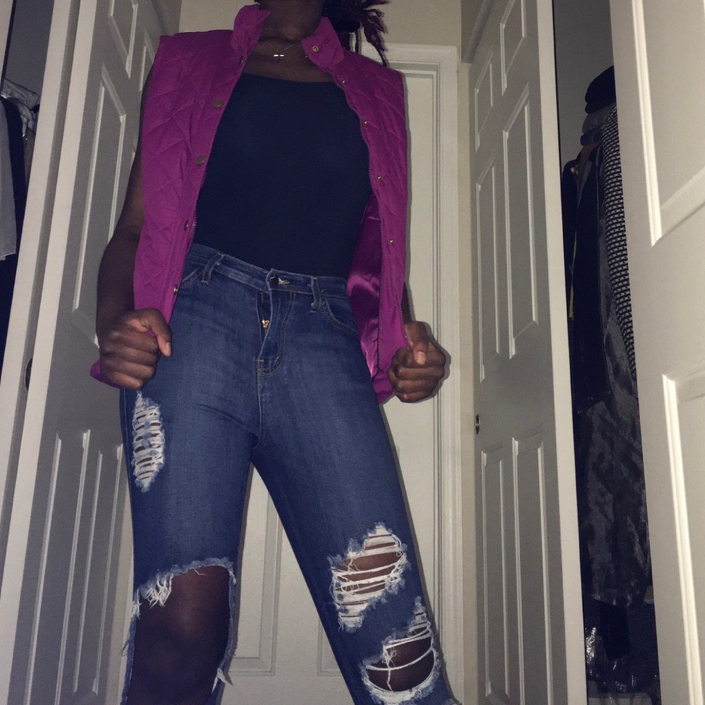 Pink biker jacket